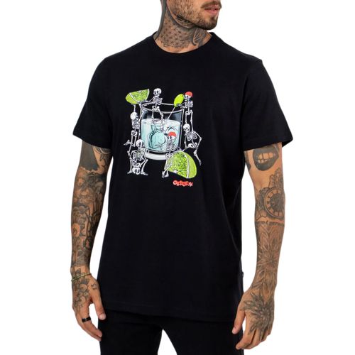 Camiseta Masculina Okdok Artistic Classic Skull Limonada PRETO-1250204- -1-